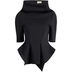 Khaite ‘pippa’ black Sculpted Peplum Top 4 $2681